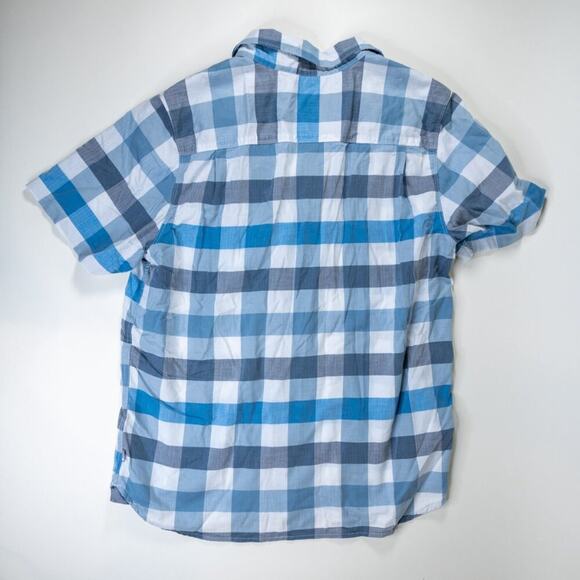 The North Face Blue and White Plaid Button Up in Size XL - Picture 3 of 9